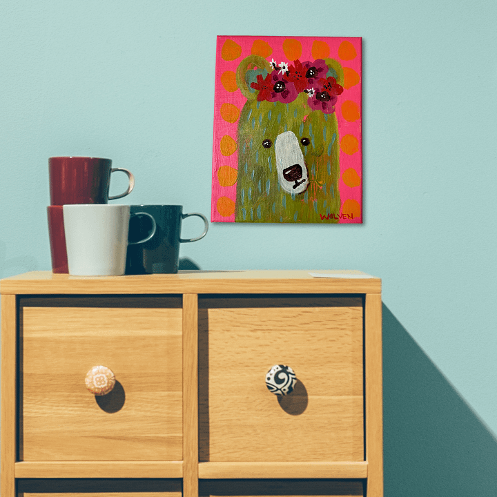 Original Painting: Olive – The Bear of Courage product image (2)