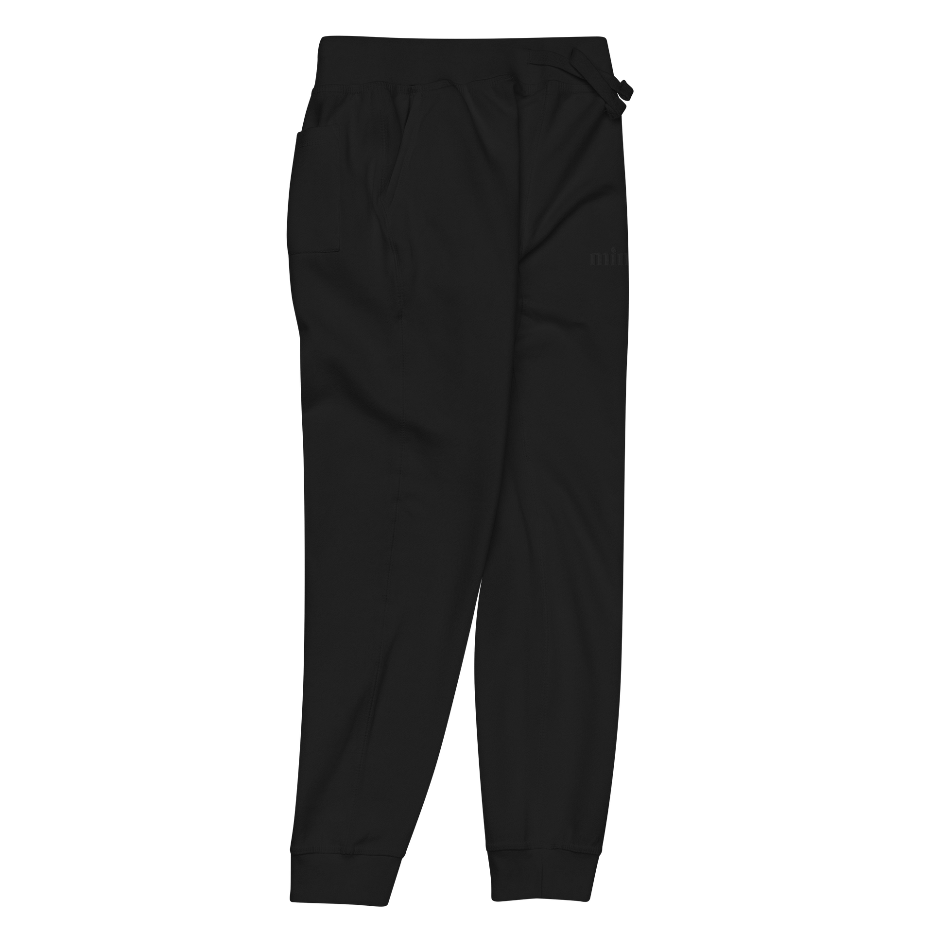 001: black stitched joggers product image (5)