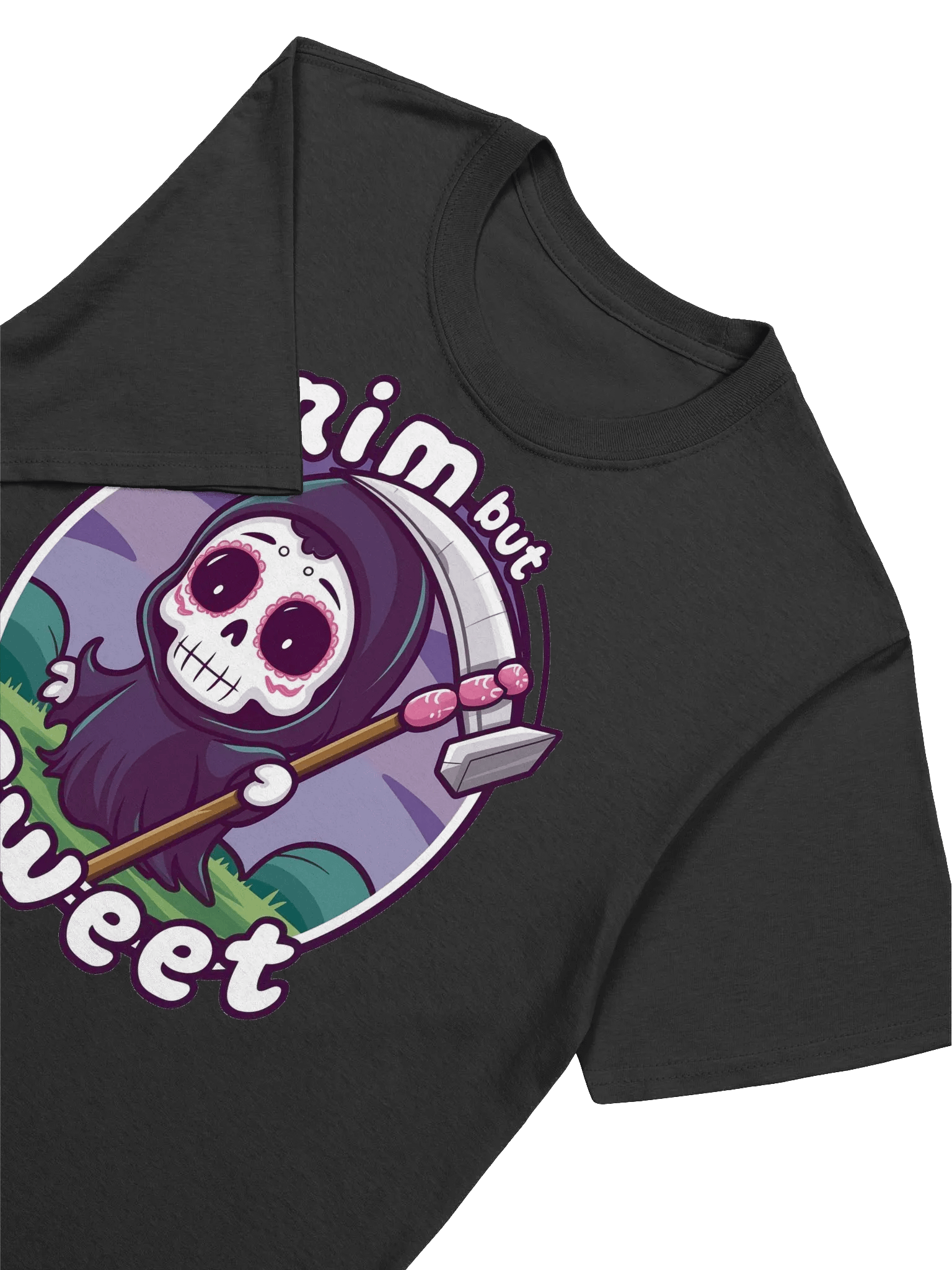 Grim Reaper - Grim but Sweet - The Cartoon Enigma T-Shirt product image (17)