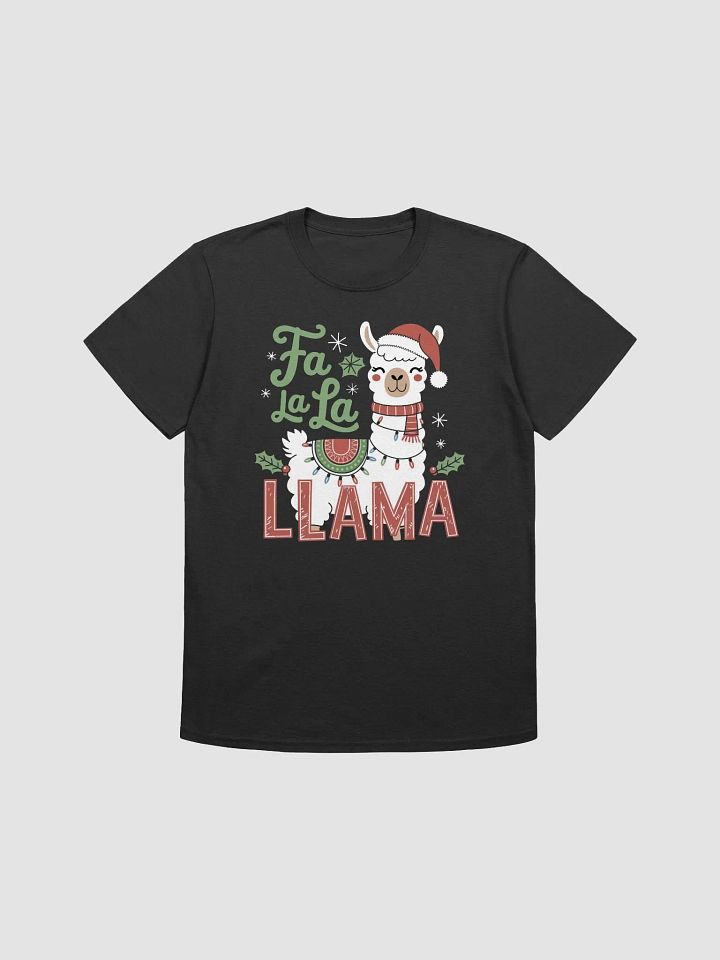 Fa La La Llama Christmas T-Shirt | Funny Holiday Llama Tee | Festive Christmas Party Shirt product image (1)
