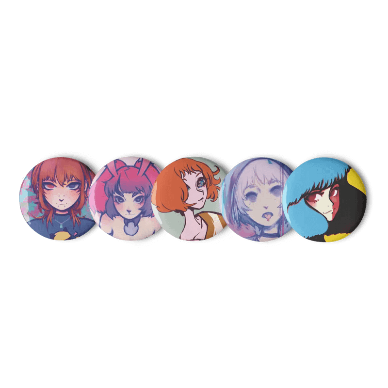 reisyren Girls Pin Button Set