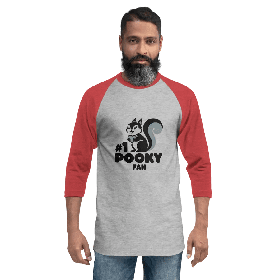Pooky's Heartfelt Squirrel Raglan Tee product image (2)