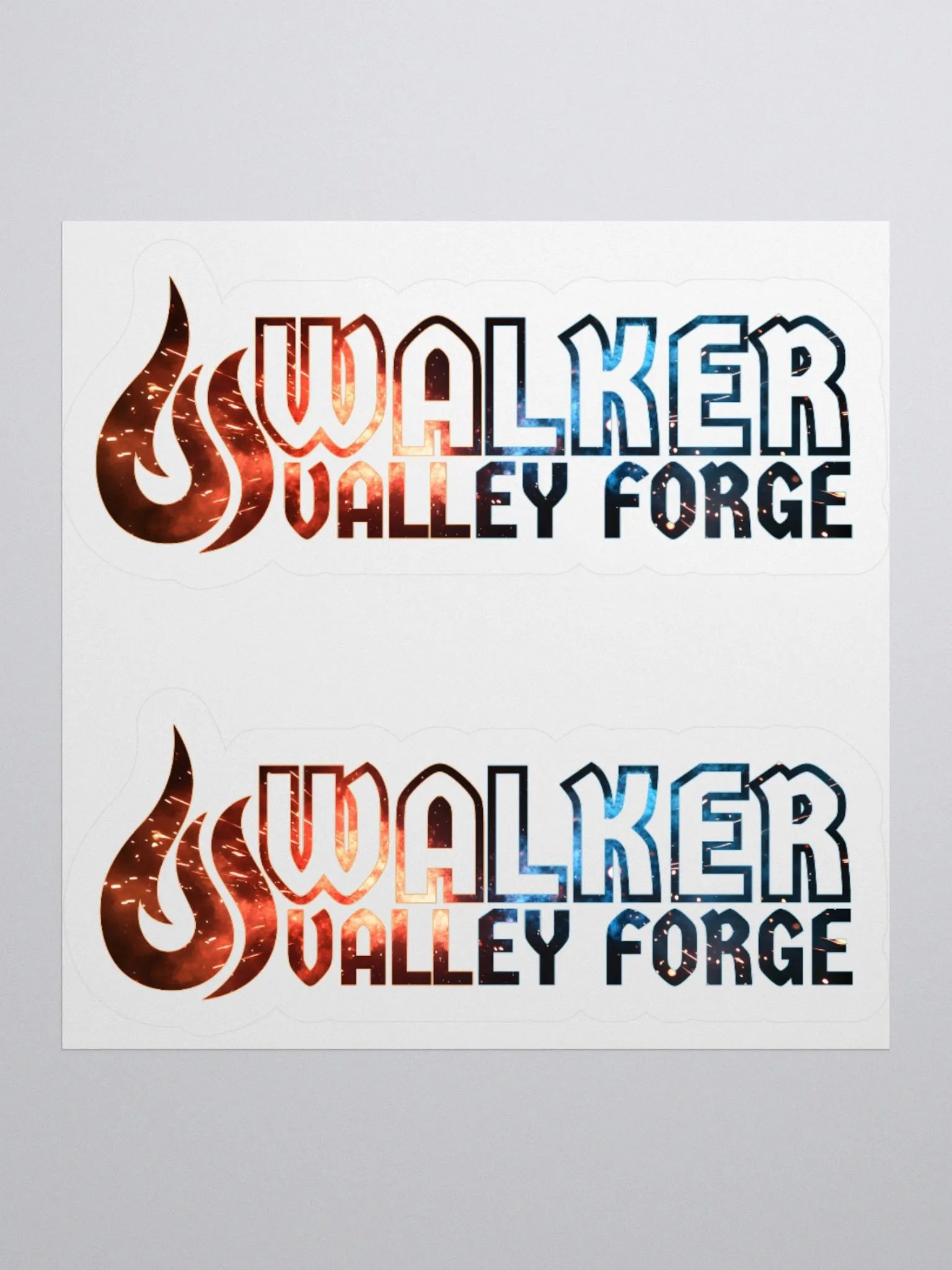 Walker Valley Forge Fiery Logo Kiss-Cut Stickers product image (8)