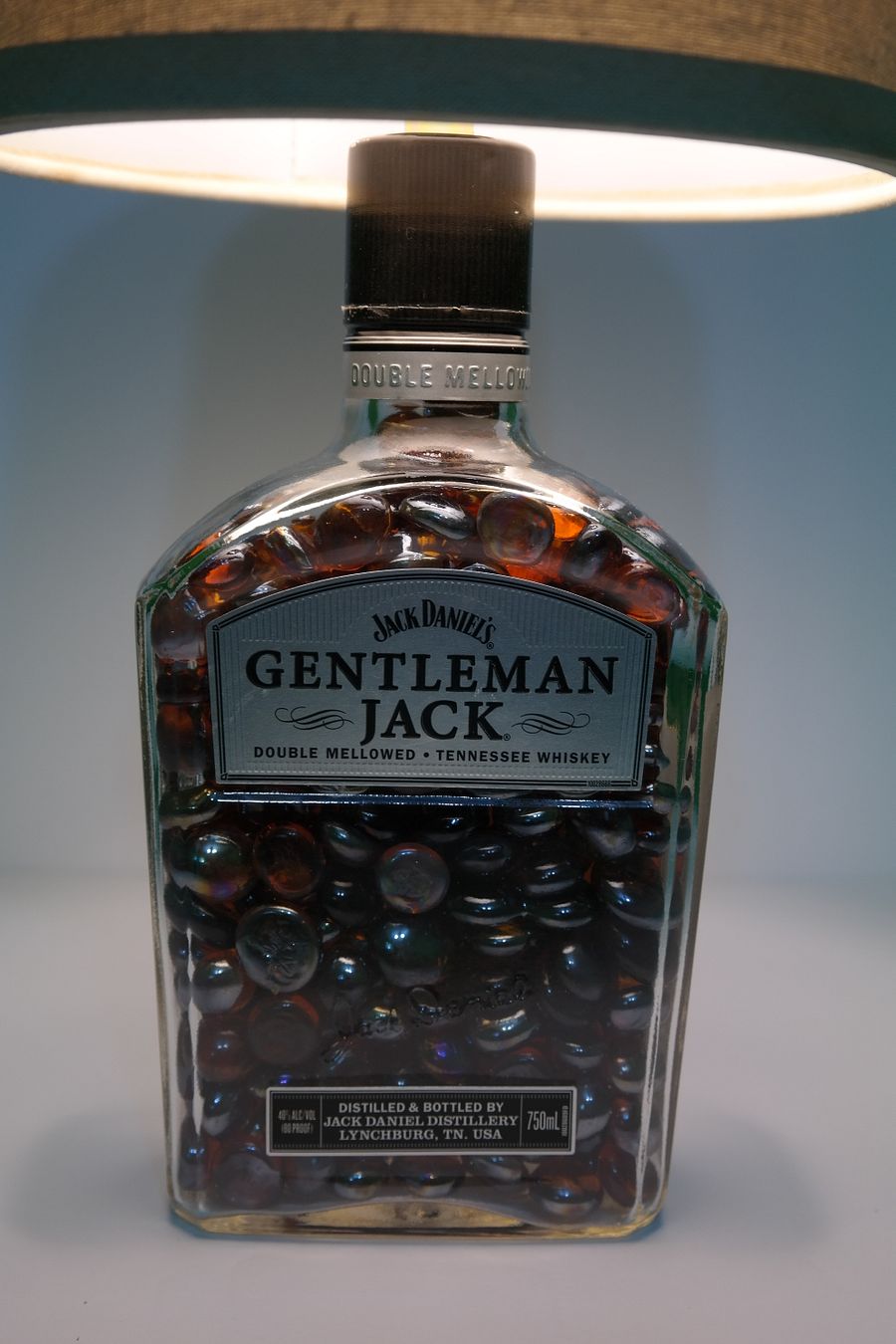 Gentleman Jack Upcycled Bottle Lamp product image (3)