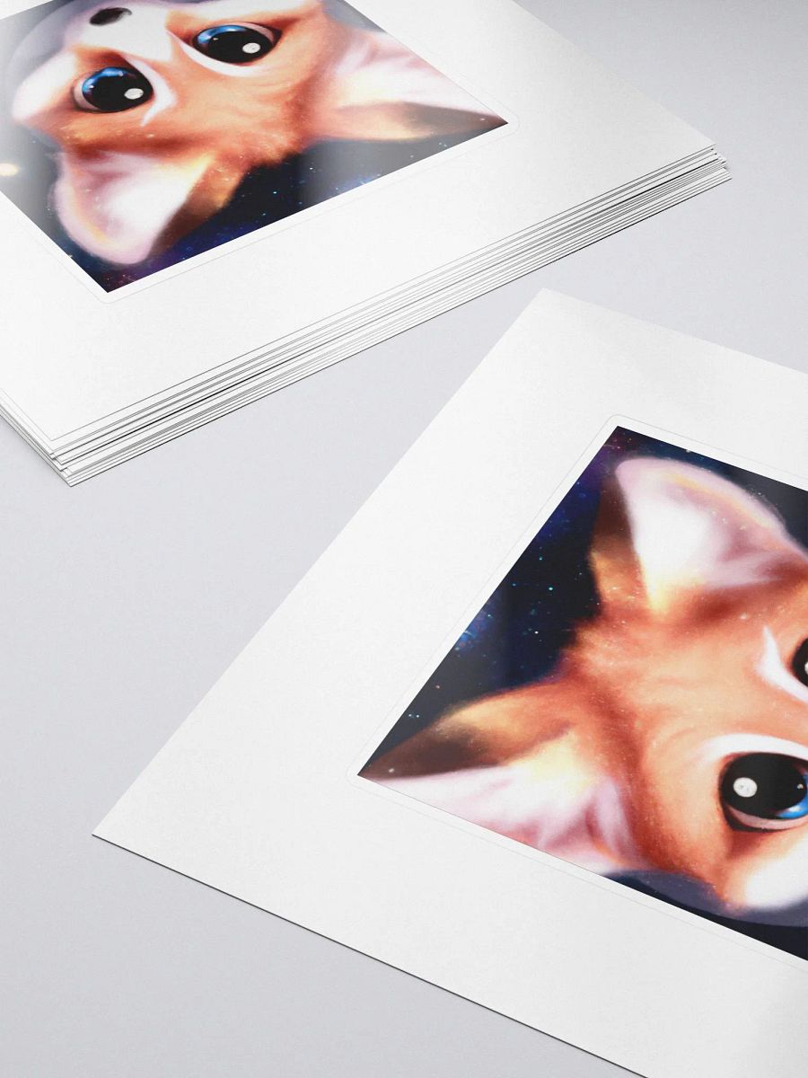 Cute Galactic Fox Alpha Sticker product image (5)