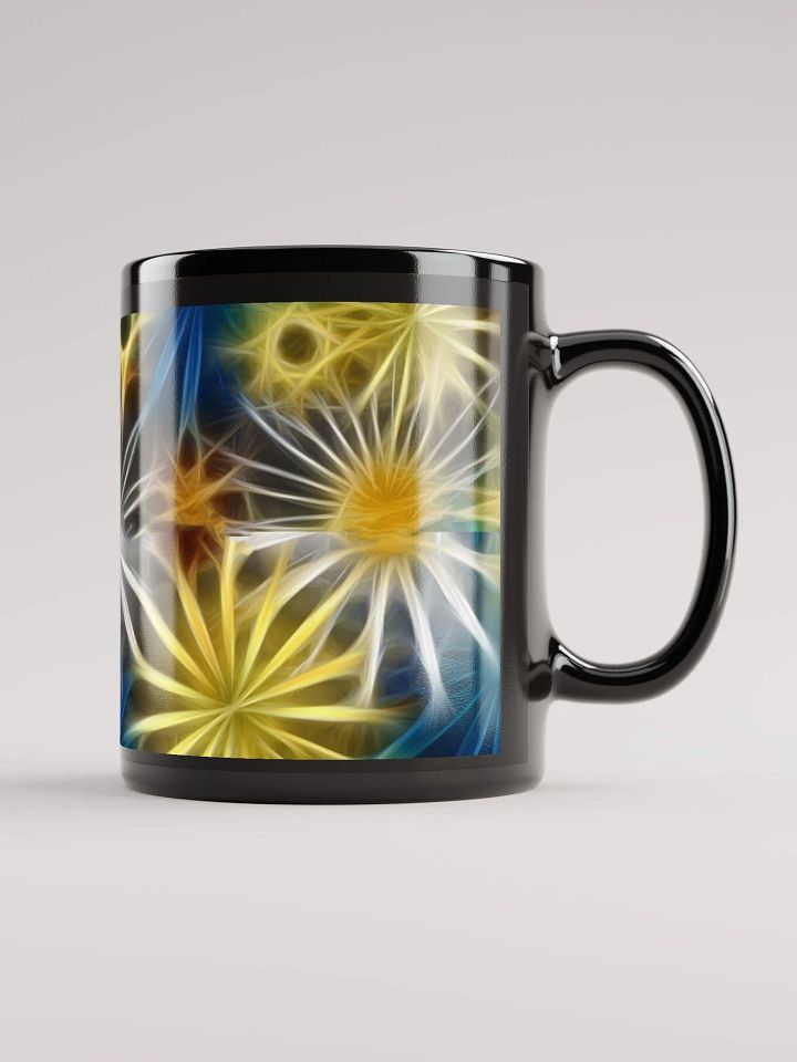 Glowing Daisies Black Coffee Mug product image (1)