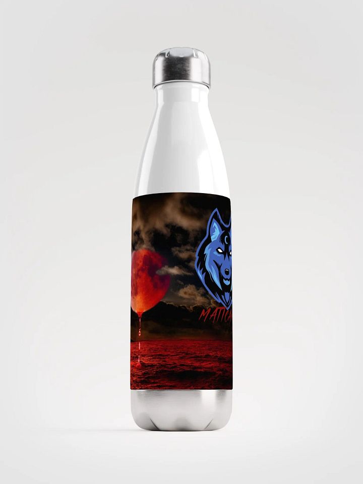 Blood Moon Wolf Water Bottle product image (1)