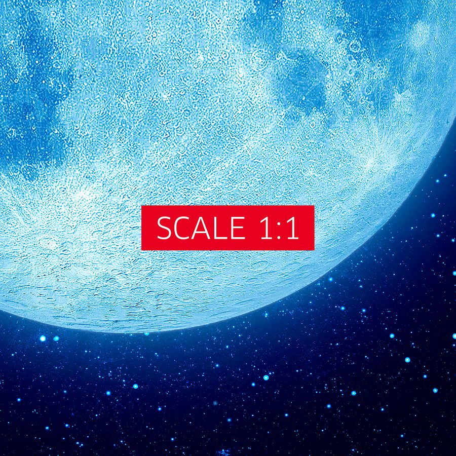 Full Moon, Blue Moon (Hi-Res poster) — space poster, Moon poster, space art, Moon photo product image (5)