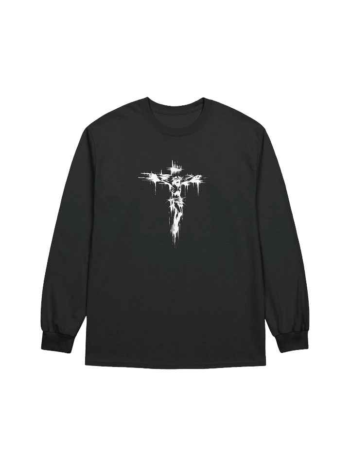 Christ On The Cross and Archangel Michael Long Sleeve Tee product image (4)