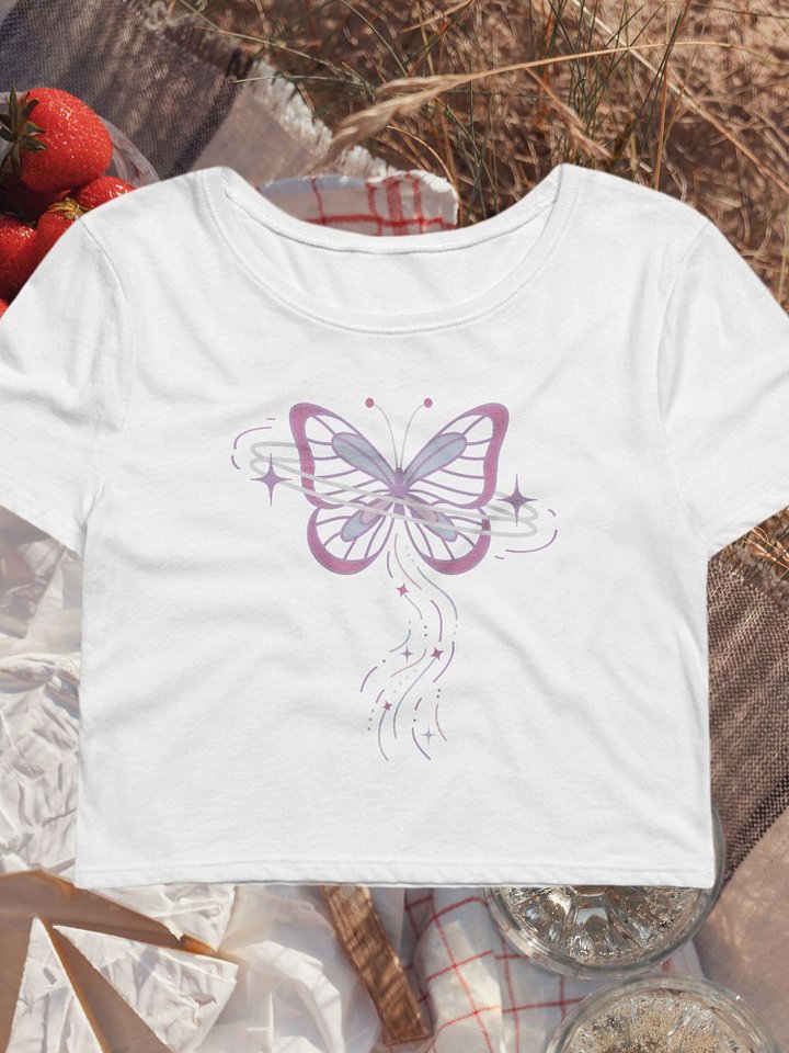 Upward Butterfly Baby Tee product image (6)