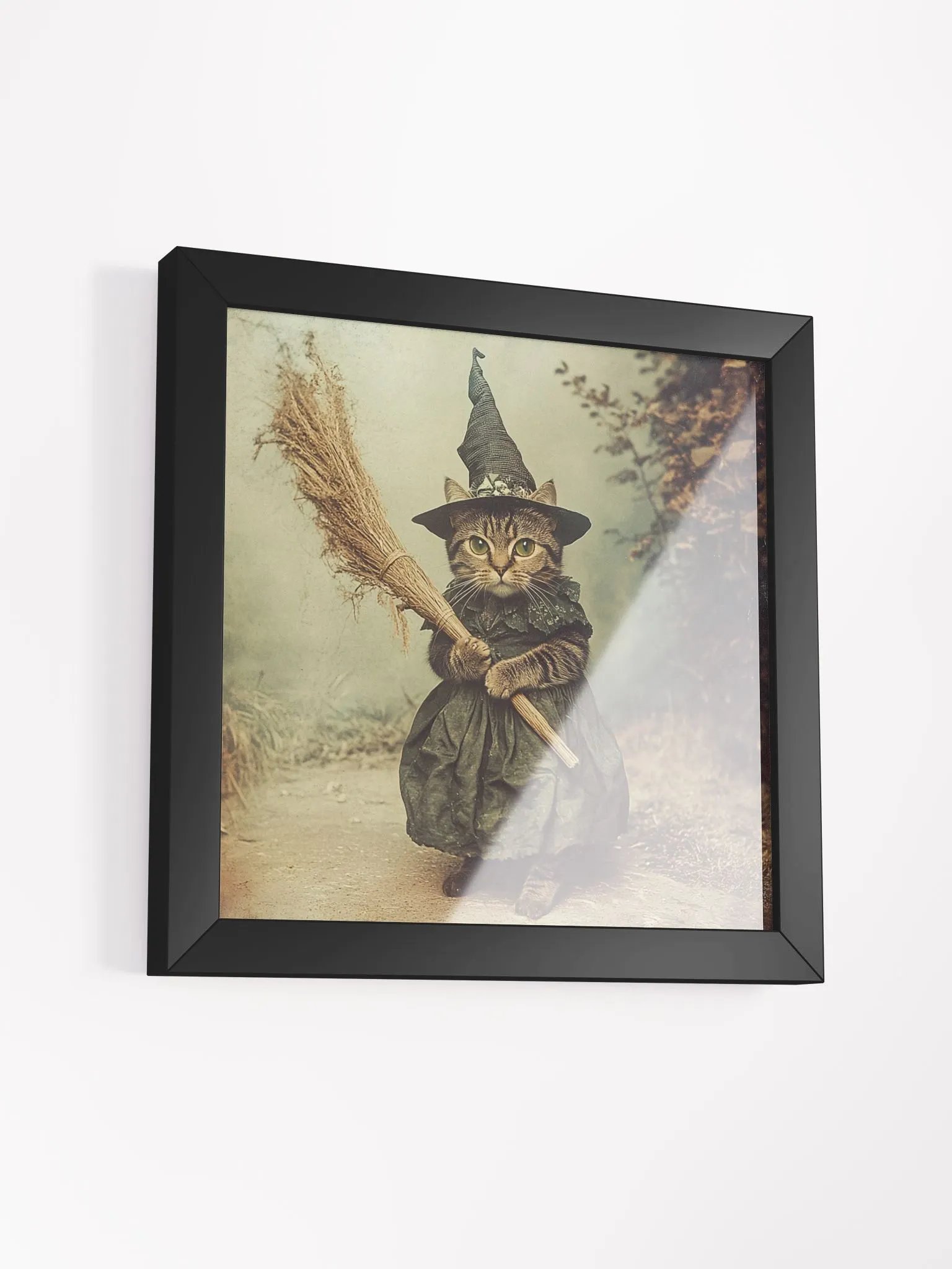 Grey Tabby Cat Witch Photography Wall Art product image (21)