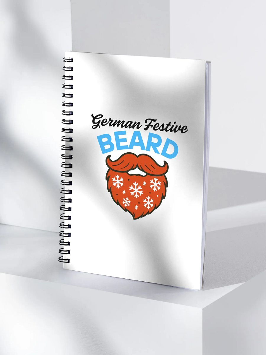 German Festive Beard Spiral Notebook product image (4)