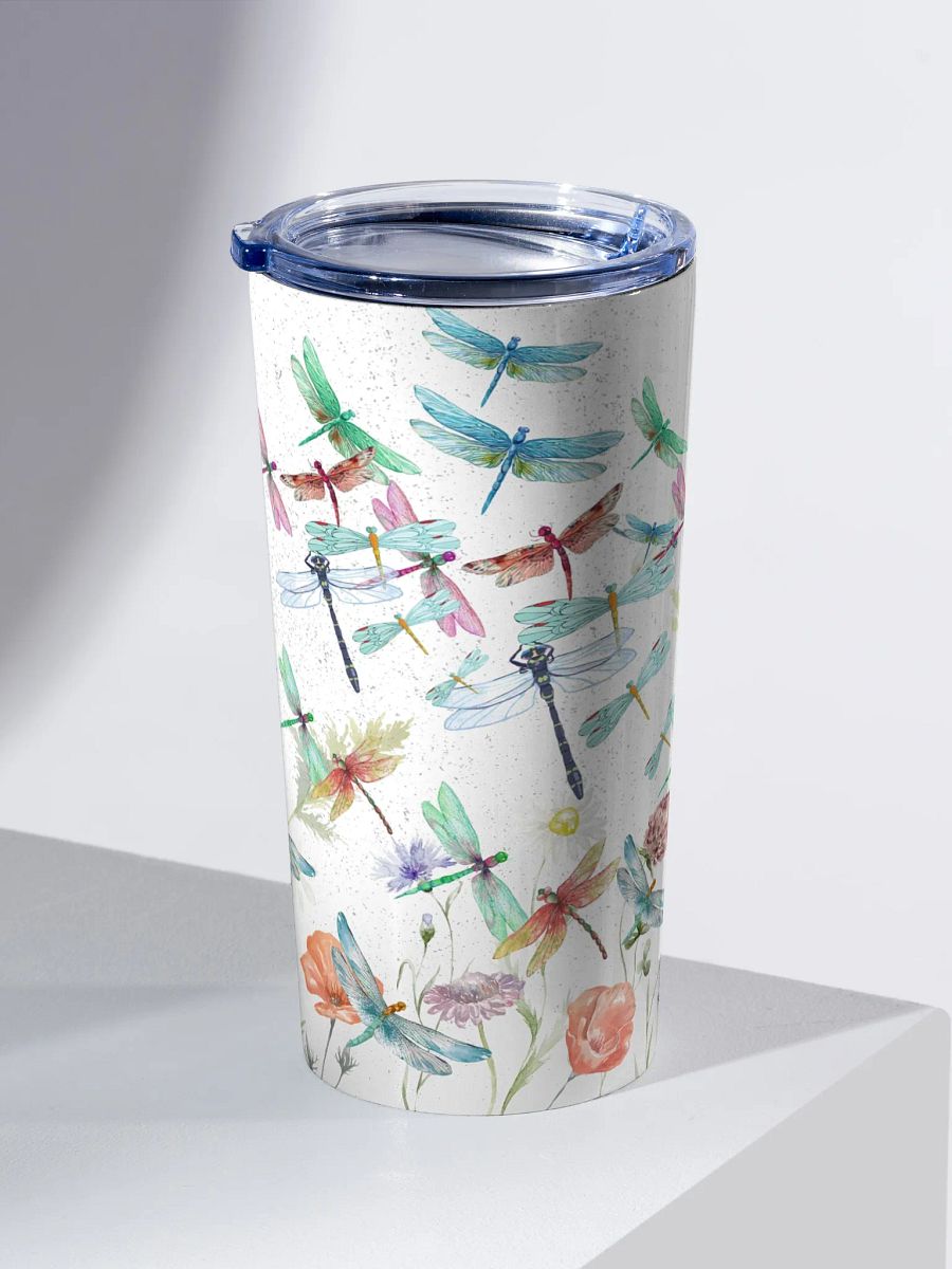 Dragonfly Delight Stainless Steel Tumbler gift for moms nature lovers friends product image (2)