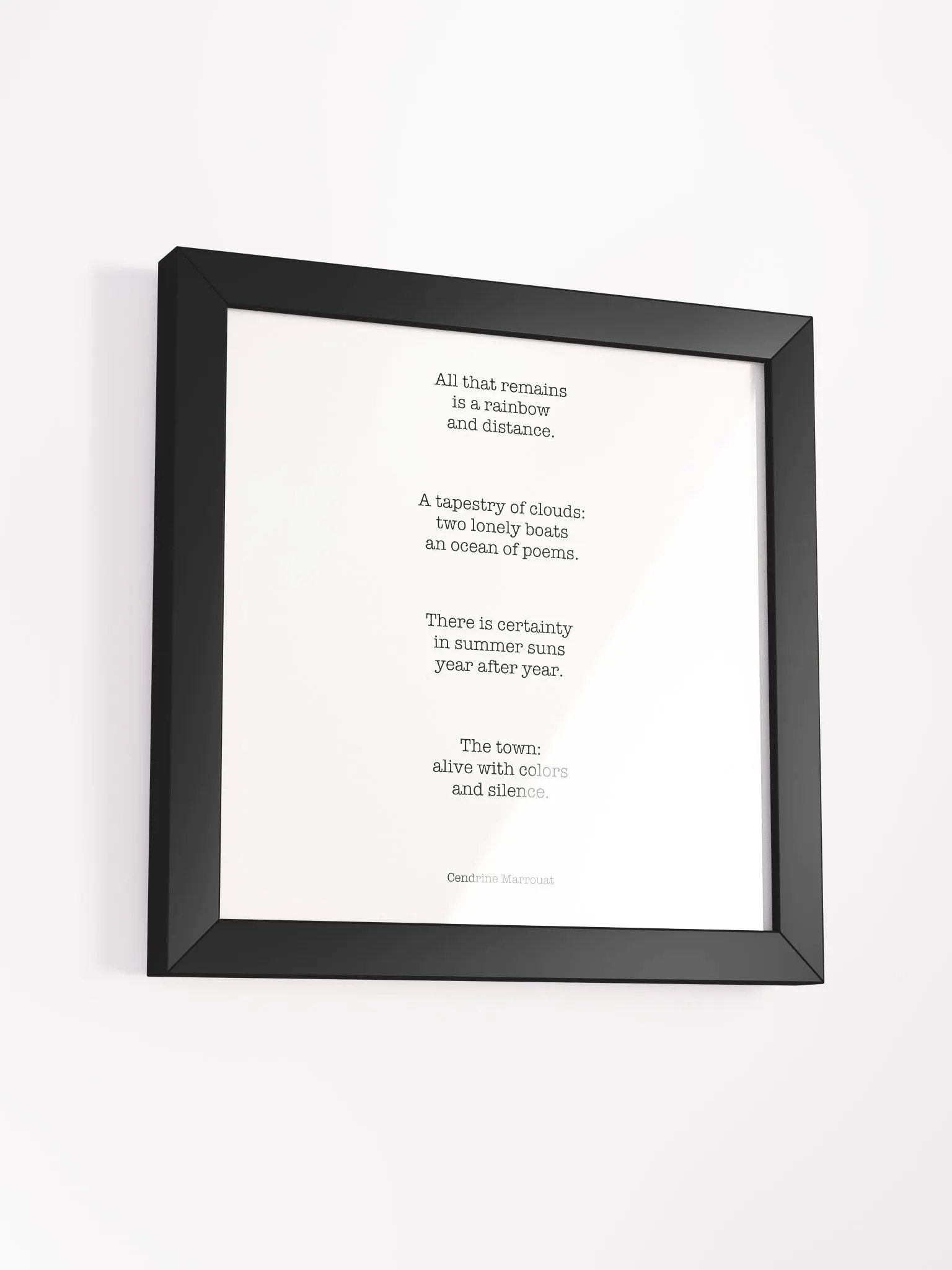 Four Haiku (Square Framed Poster) product image (3)