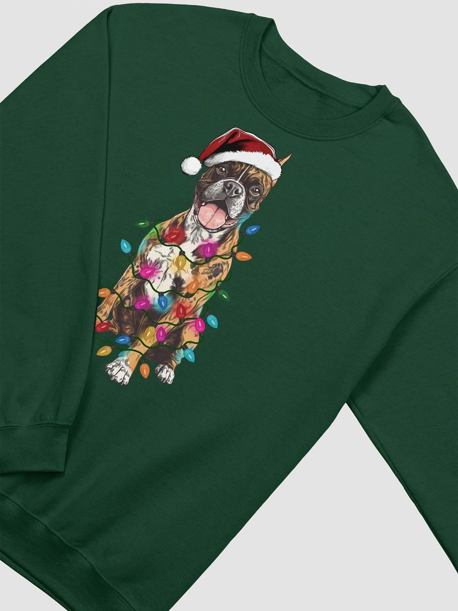 Funny Boxer(Brindle, Cropped Ears) Christmas Sweatshirt product image (9)