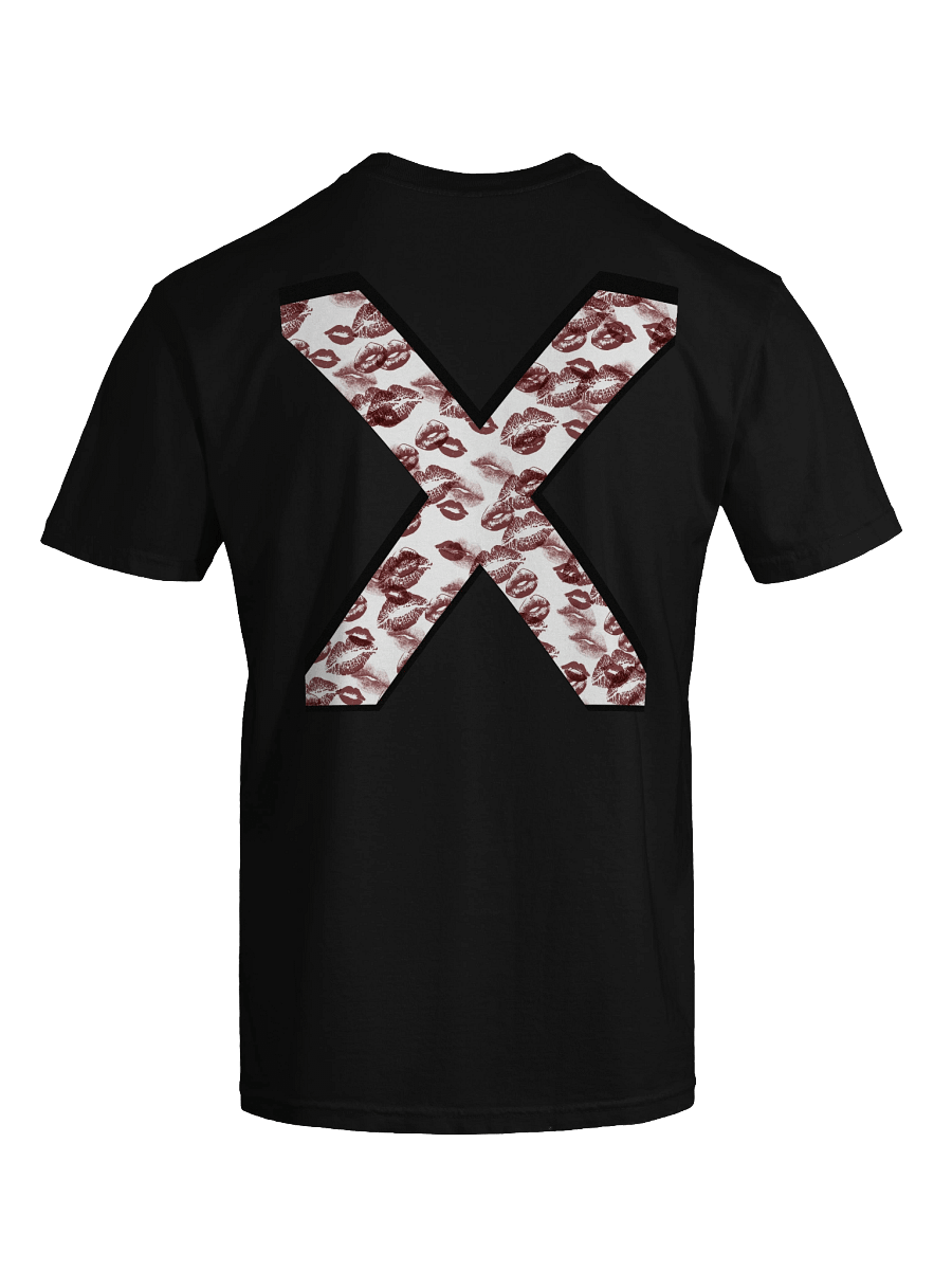 White X Burgundy Lipstick Kisses | Shirt product image (4)
