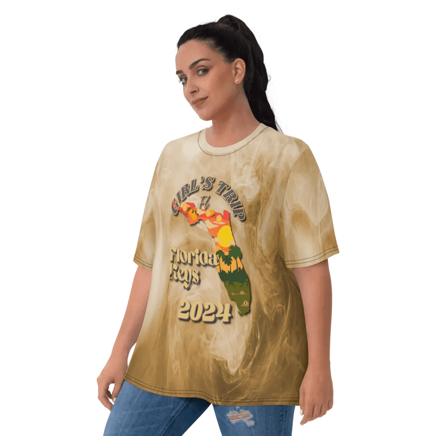 Girls Trip Florida Keys Fl 2024 All Over Print T-shirt product image (10)