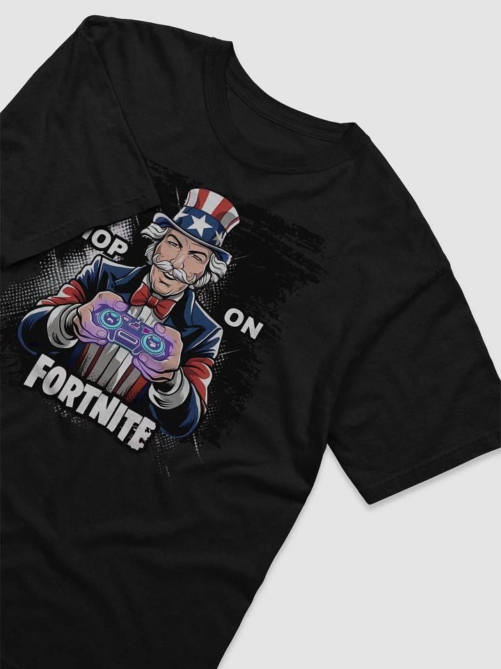 Hop On Fortnite Patriotic Gamer Invitation Cotton Heavyweight Tee product image (2)