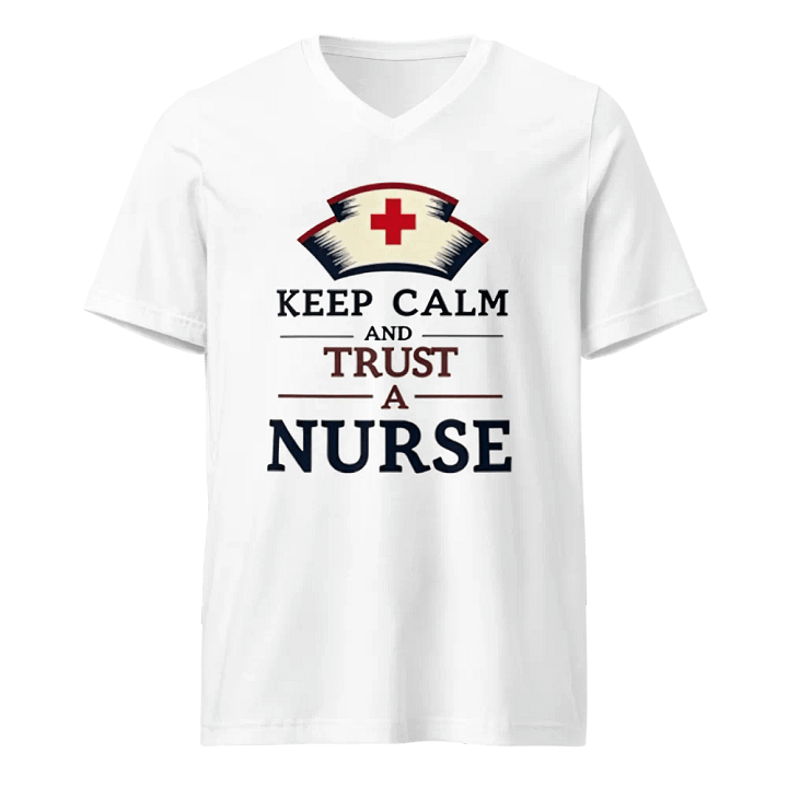 Trust A Nurse V-Neck Tee product image (1)