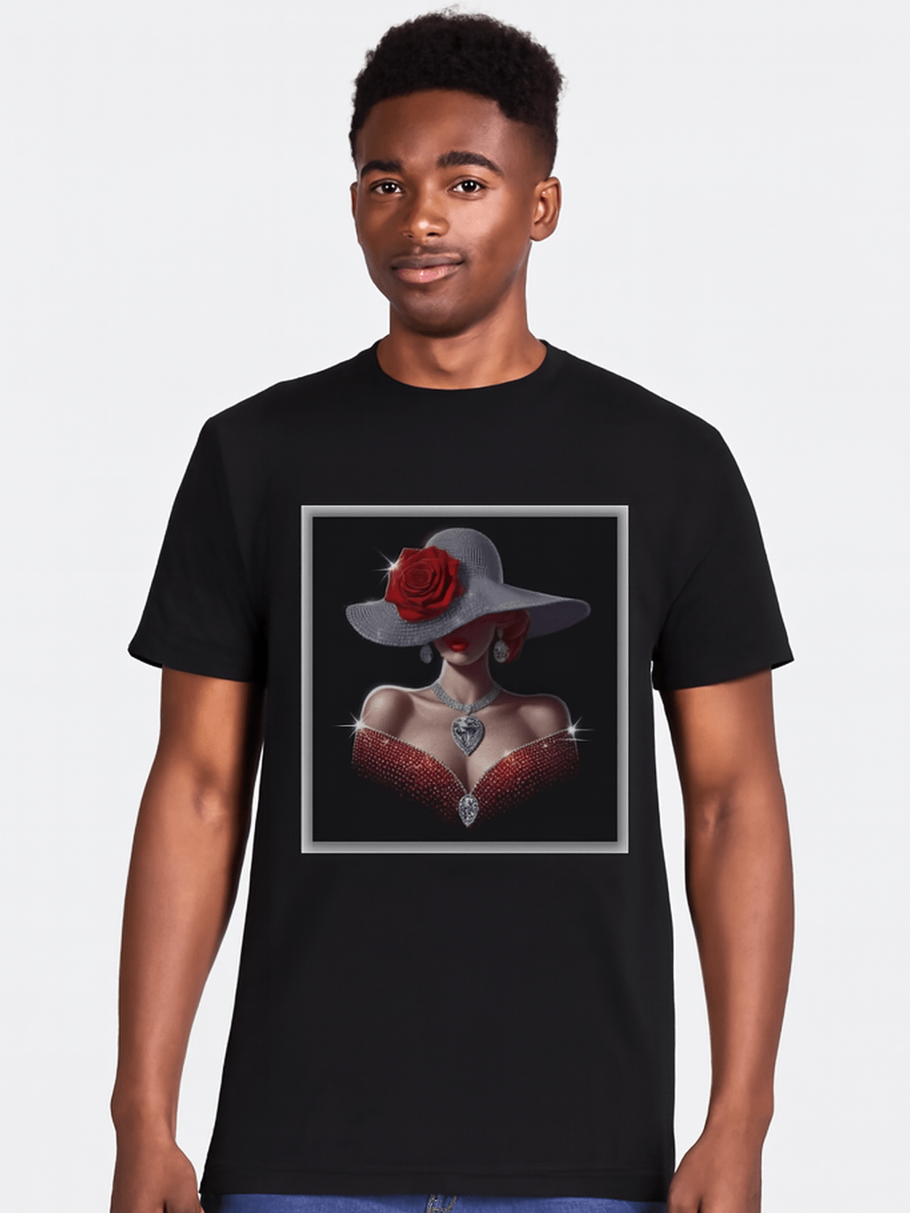 Glamour Rose Sparkle T-Shirt product image (1)