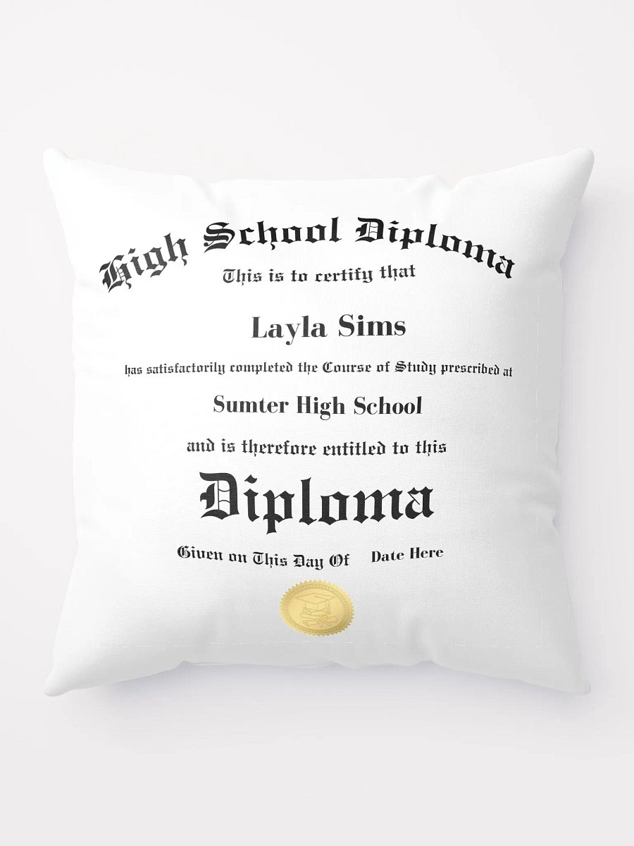 Personalize Diploma Pillow product image (10)