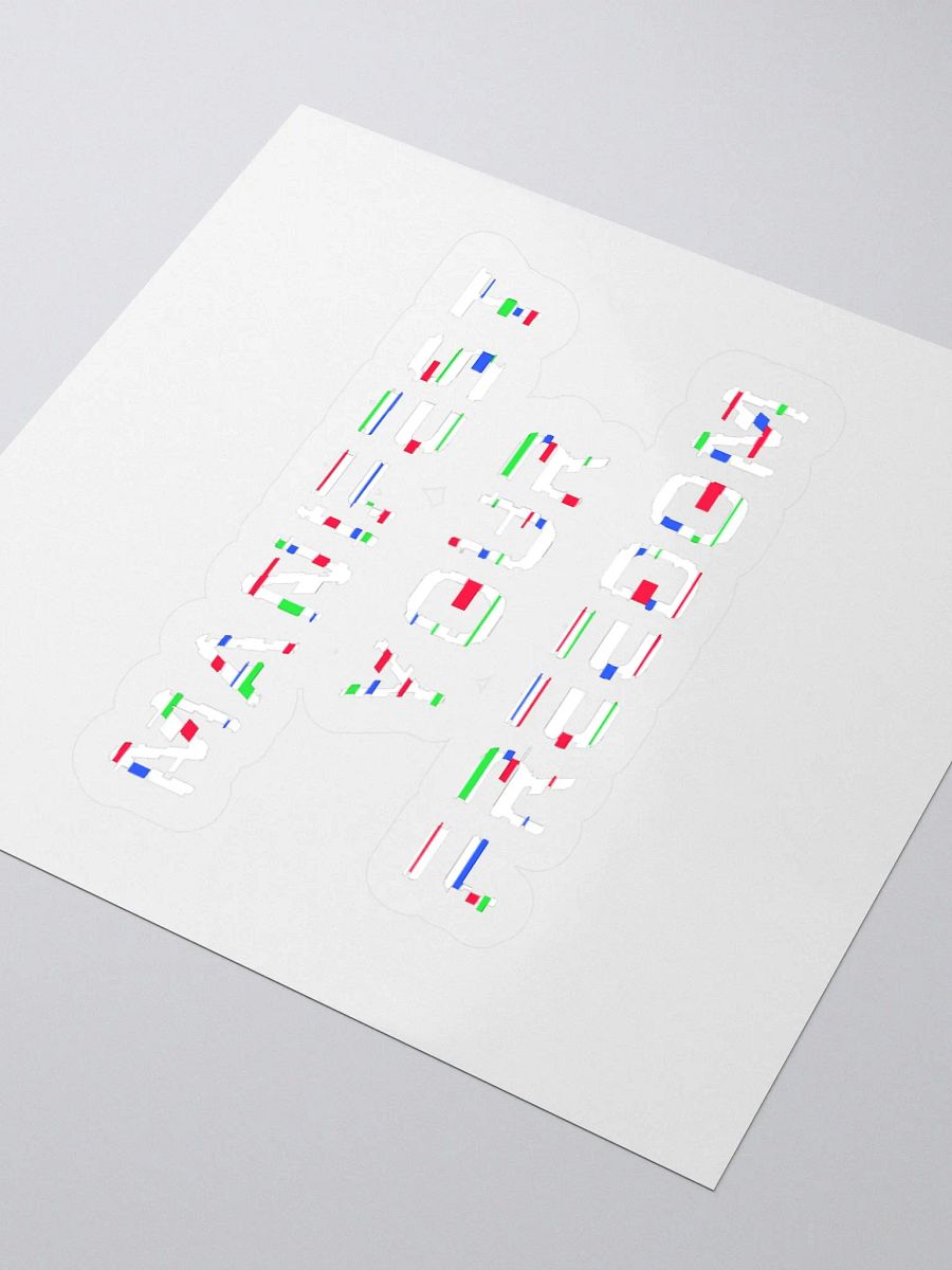 Manifest Your Freedom Glitch Stickers product image (3)