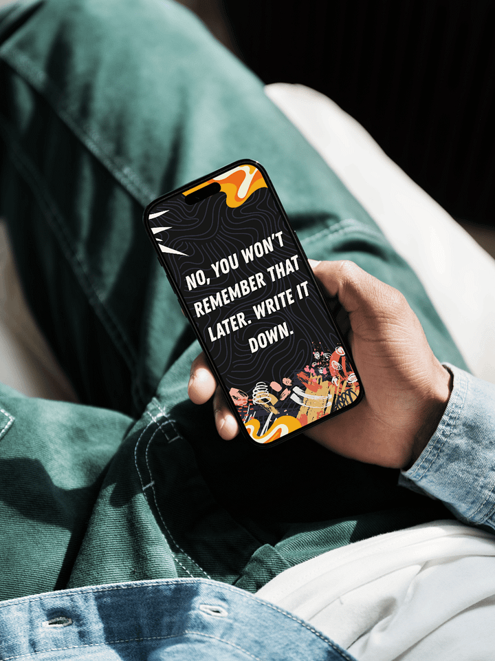Phone Wallpaper: Write It Down product image (1)