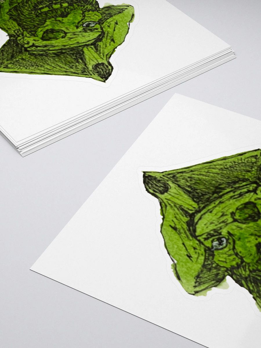 Watercolour Blobs Sticker- Sap Green product image (4)