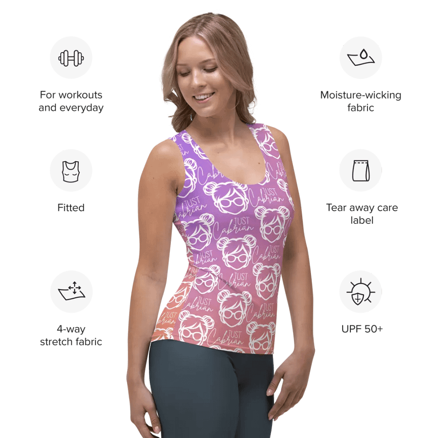 JustCab Ombre Logo tank product image (7)
