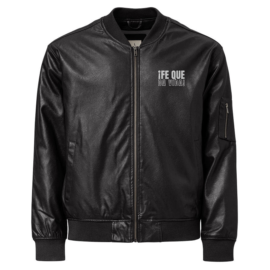 Chaqueta Bomber Unisex de piel sintética | Fe que da vida product image (1)