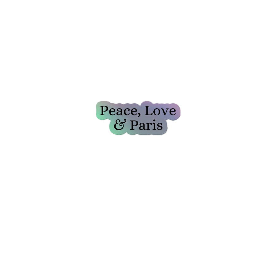 Peace, Love and Paris Mystic Hues Holographic Sticker Set product image (1)