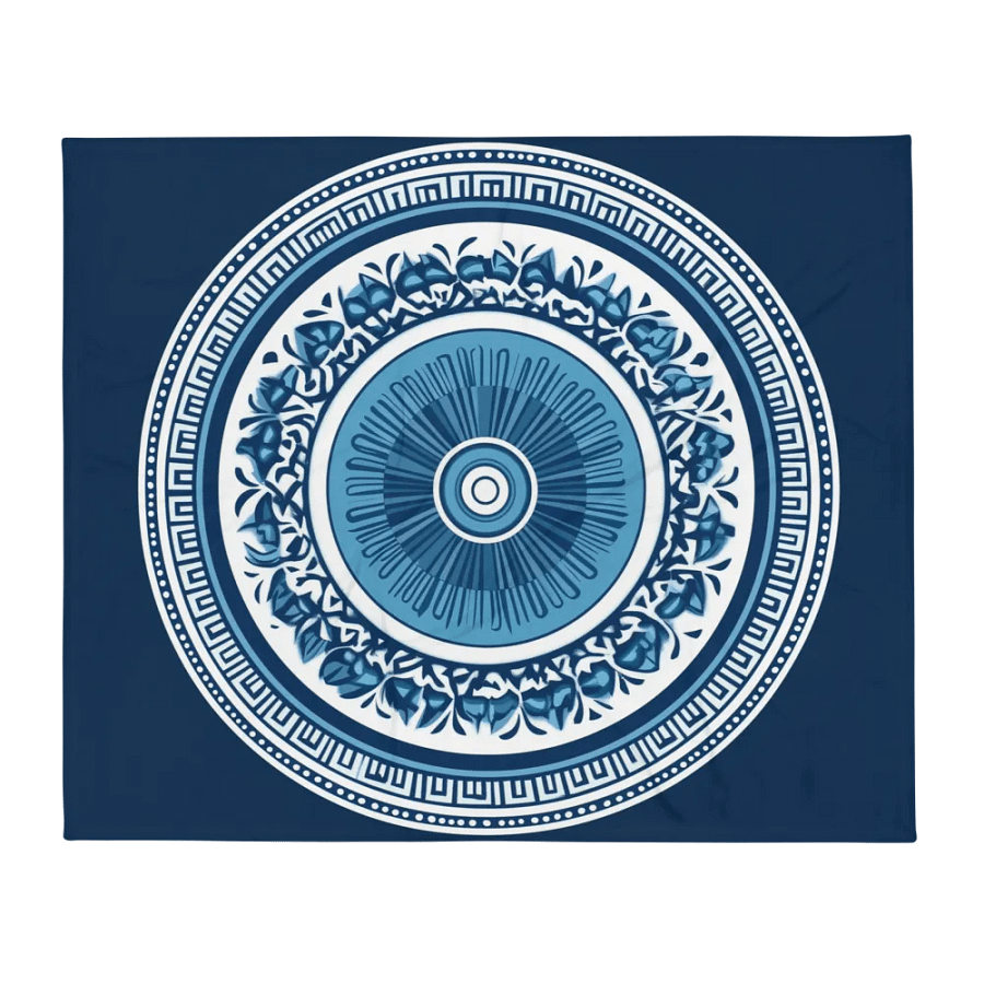 Hellenic Shield Mati: Throw Blanket product image (3)