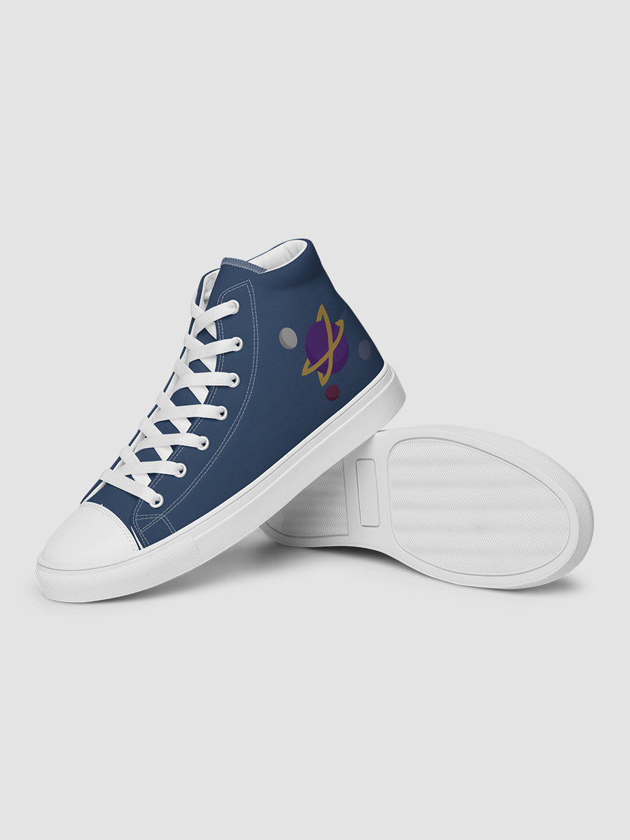 Women’s high top canvas shoes - Dark Blue product image (4)