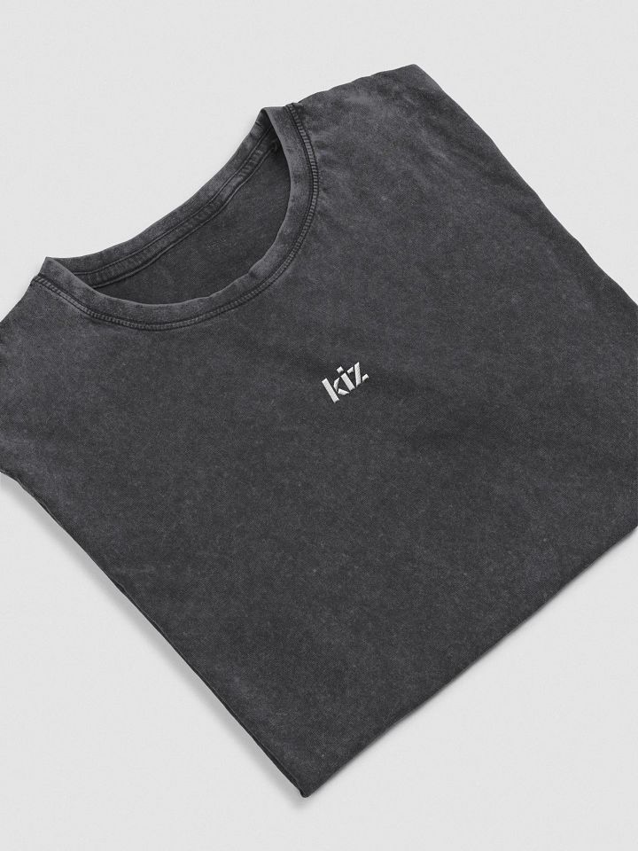 KIZ - EMBROIDERY - DENIM TEE - BLACK product image (1)