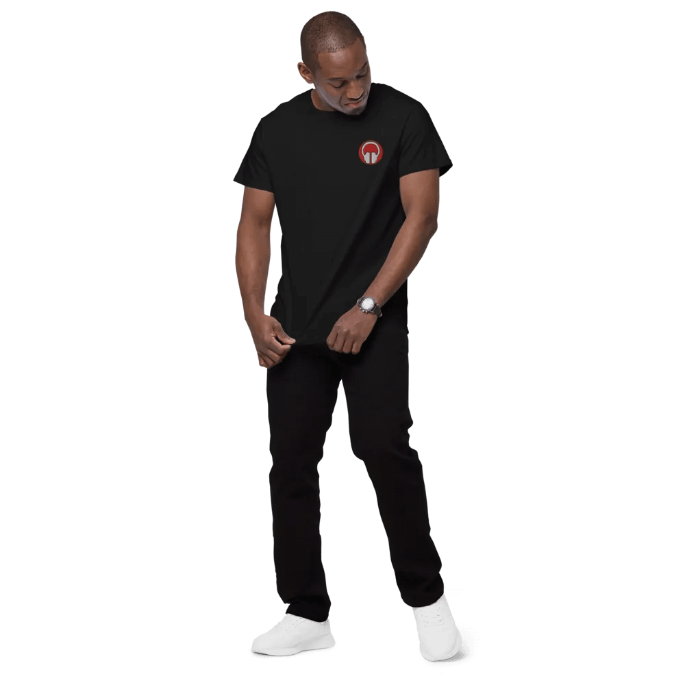 Printful Premium Iconic Headphones Heavyweight Cotton T-Shirt product image (7)