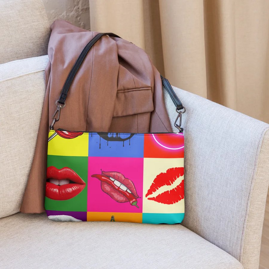 Luscious Lips and Cherries Crossbody Bag product image (6)