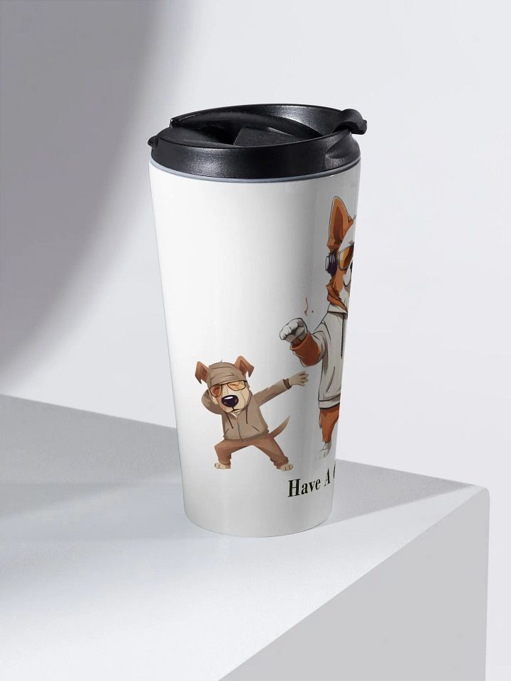 Groovy Pups Stainless Steel Travel Mug product image (2)