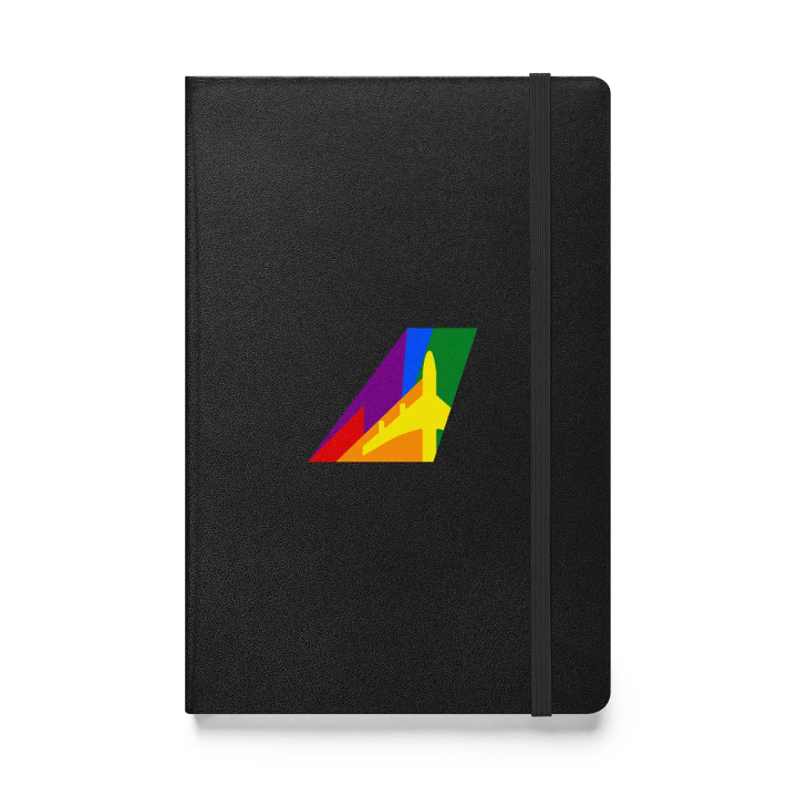 Hardcover Bound Notebook - Limited Edition Pride Tailfin Design product image (1)