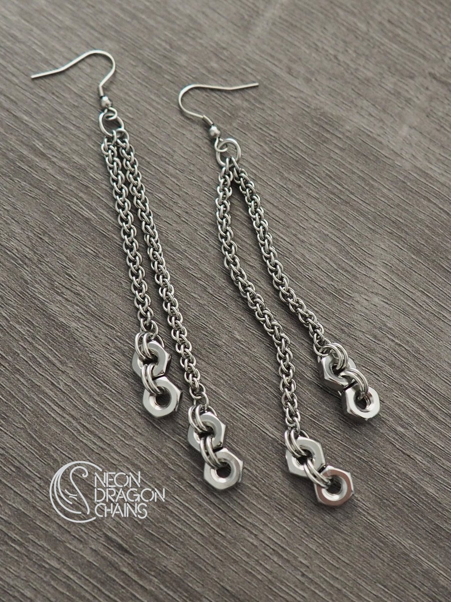 Astral Hex Nut Earrings product image (4)