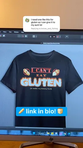 Link in bio! 🍞 this completes the t-shirt trifecta of gluten allergies, lactose intolerance, and nut allergies… something for...