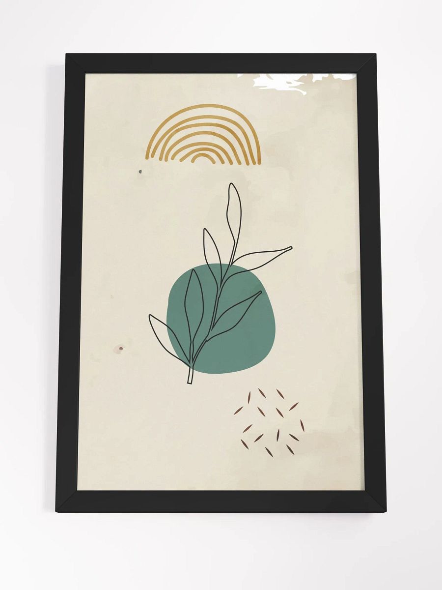 Modern Leaves Framed Art Print product image (20)