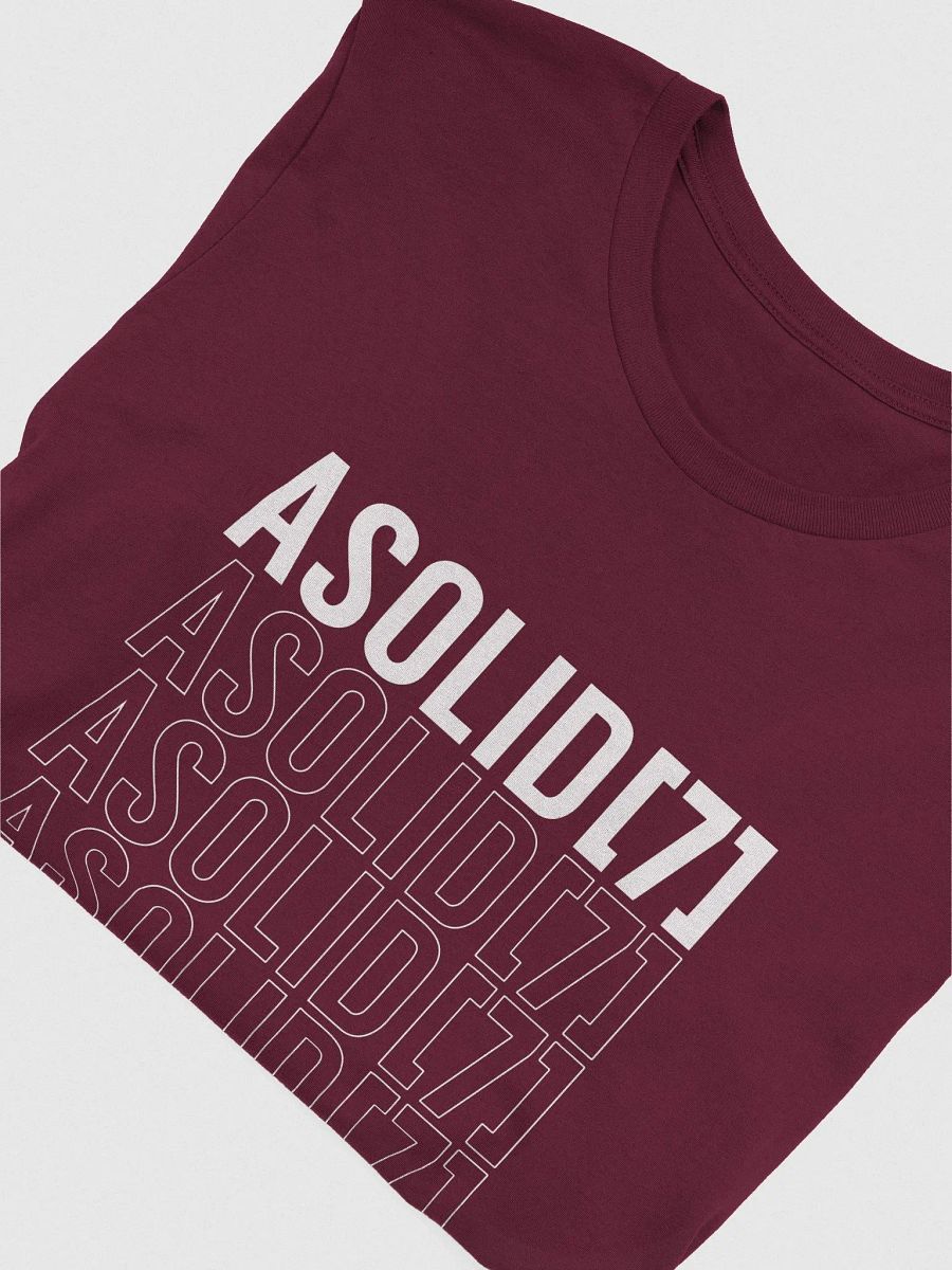 ASolid[7] Repeat Outline White Design Tee Shirt product image (2)
