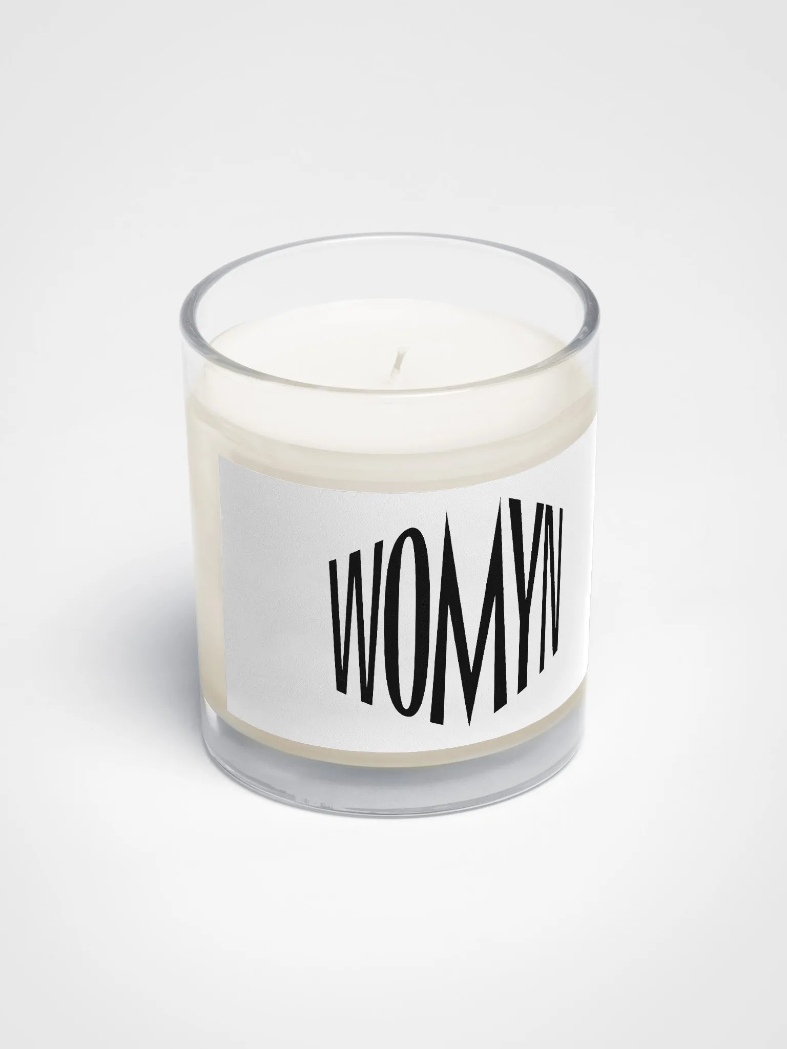 Womyn logo candle product image (2)