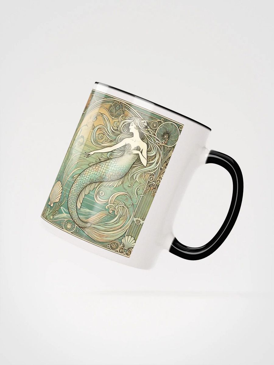 Art Nouveau Mermaid Coffee Mug – Sip in Style with Oceanic Elegance product image (7)
