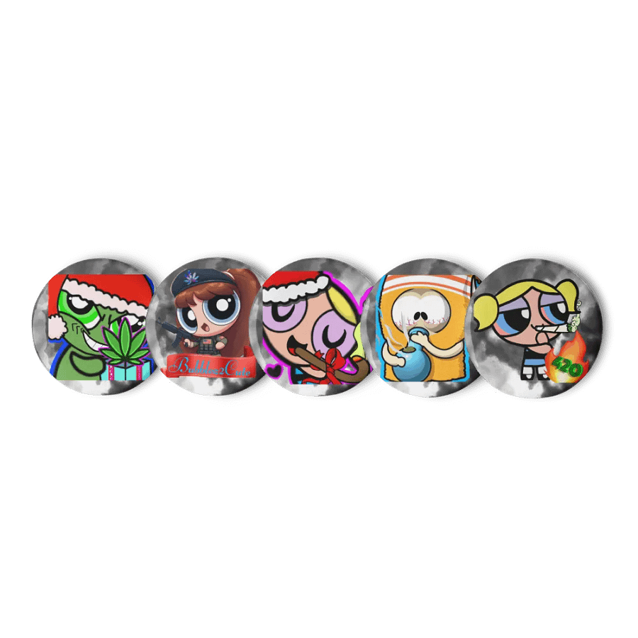 Kushmas Cartoon Button Set (US) product image (1)