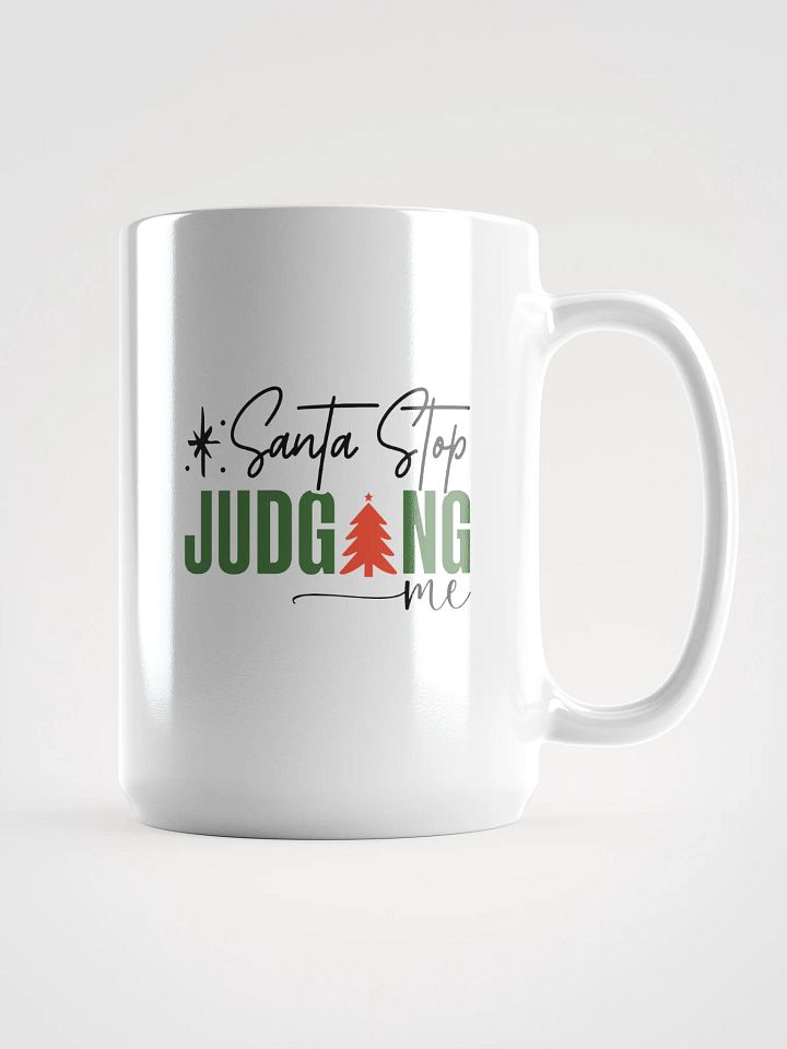 Festive Judging White Glossy Mug product image (1)