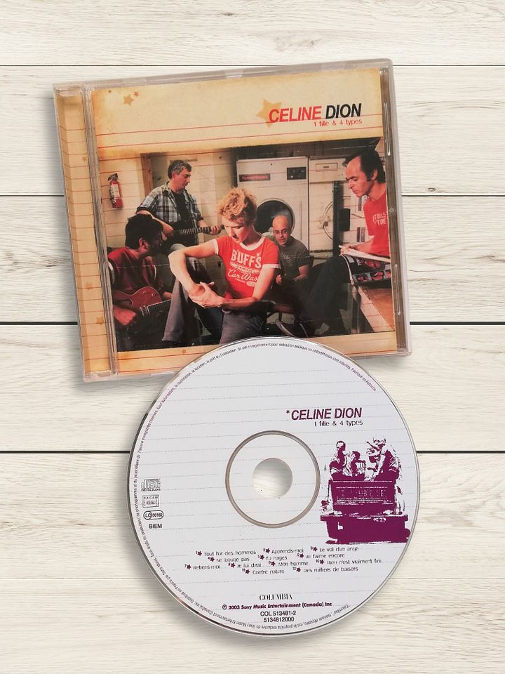 Celine Dion CD ‎– 1 Fille & 4 Types, Chanson Style French Songs, 12 Pop Ballads product image (1)