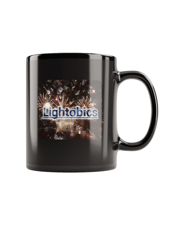 Lightobics Logo Inspirational Black Glossy Mug product image (1)