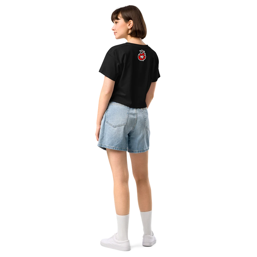 Heartbreaker Virtual Meow // Crop Top - Black and Red product image (5)