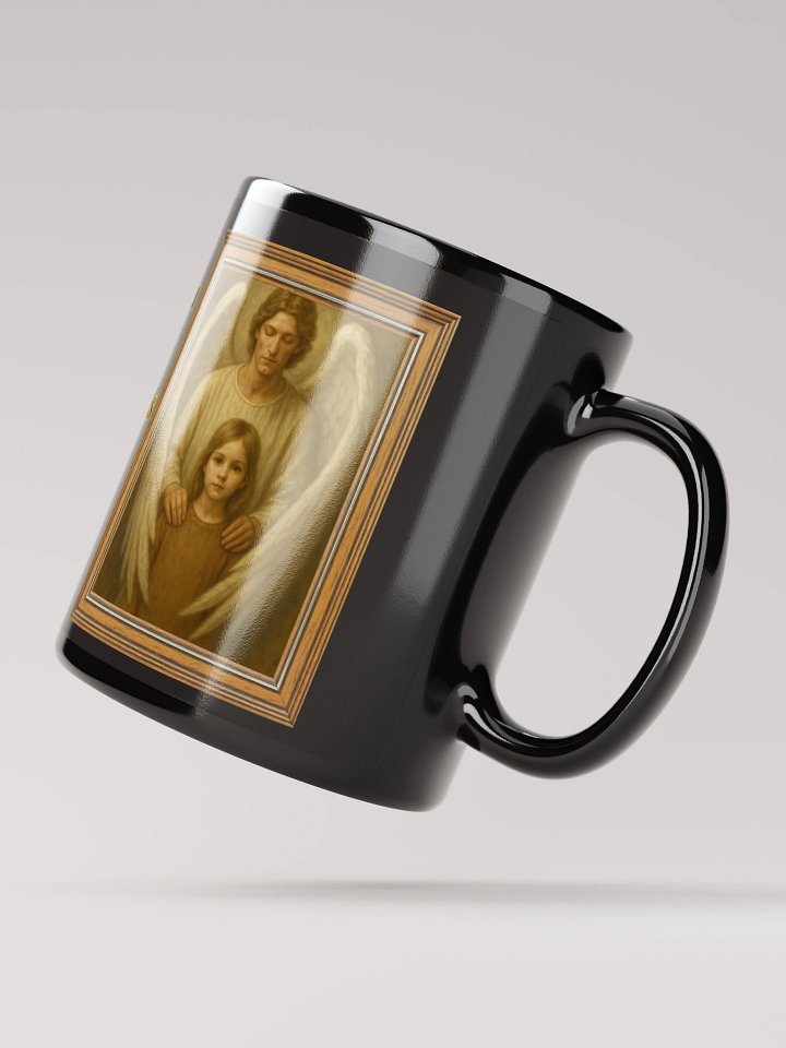 Angels Watch Over Them (Female) Glossy Black Mug product image (2)